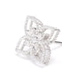 18kt white gold Princess Flower Dubai earrings